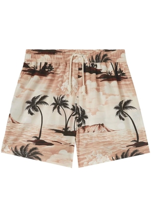 Palm Angels Dream drawstring swim shorts - Neutrals