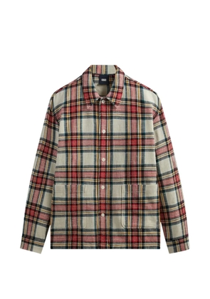 KITH plaid collared overshirt - Neutrals