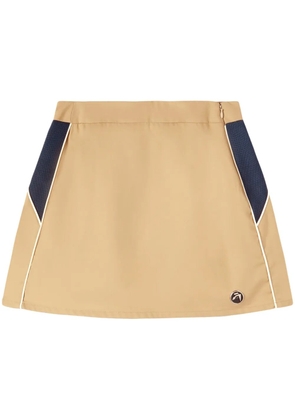 AMBUSH mesh-panelled cotton miniskirt - Neutrals