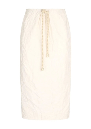 Roberto Cavalli cotton pencil skirt - Neutrals