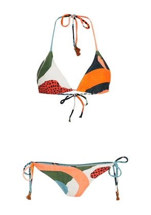 Lygia & Nanny Maya tie-fastening bikini - Neutrals