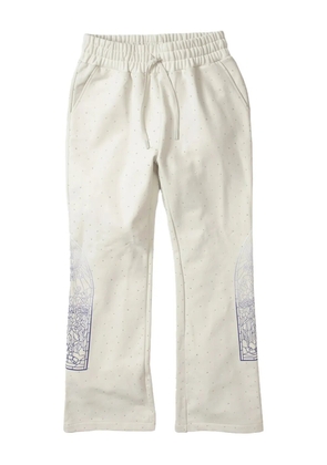Who Decides War rhinestone track pants - White
