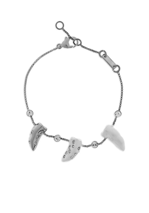 Marni crystal-embellished charm bracelet - Silver