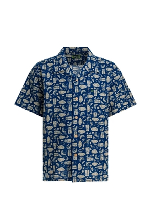 Montbell buttoned pattern shirt - Blue