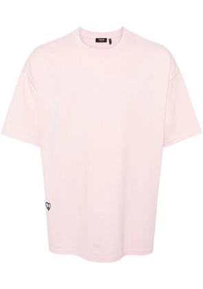 FIVE CM heart-patch cotton T-shirt - Pink