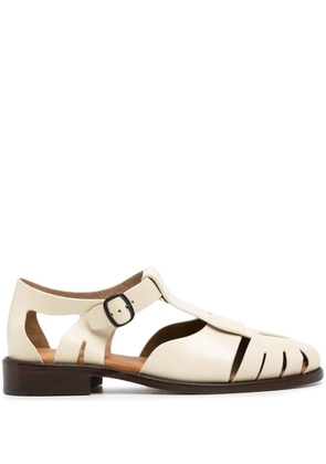 Hereu Pesca cut-out leather sandals - Neutrals