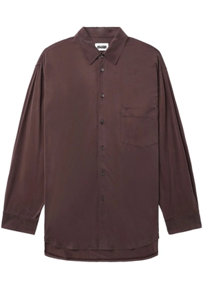 Magliano A Huge braid-detail shirt - Red