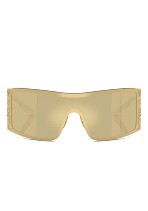 Dolce & Gabbana Eyewear wraparound-frame sunglasses - Gold