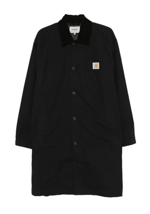 Carhartt WIP Webster button-fastening logo-patch coat - Black