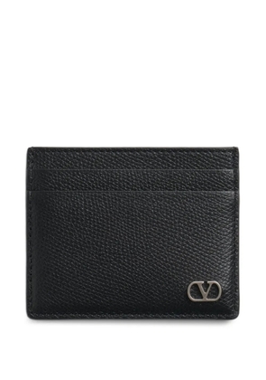 Valentino Garavani VLogo Signature leather card holder - Black