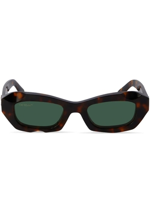 Off-White Eyewear Venezia tortoiseshell rectangle sunglasses - Brown