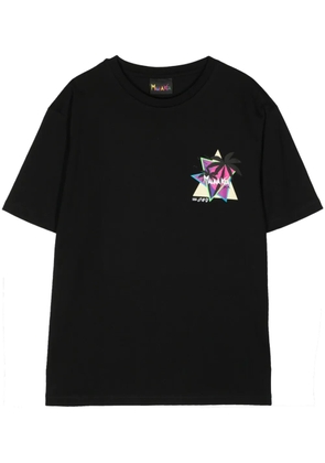 Mauna Kea Sunset Palms cotton T-shirt - Black