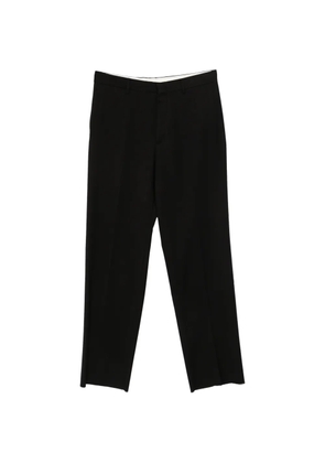 Tagliatore concealed-fastening straight-leg trousers - Black