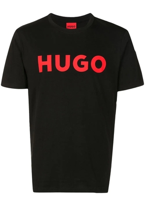 HUGO logo-print short-sleeve T-shirt - Black
