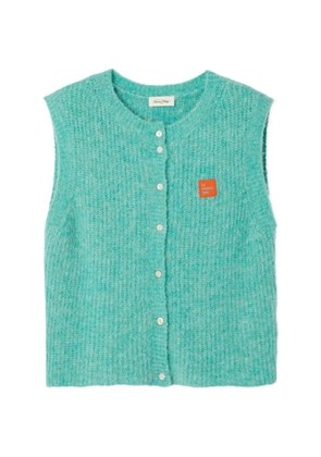 American Vintage East sleeveless cardigan - Green