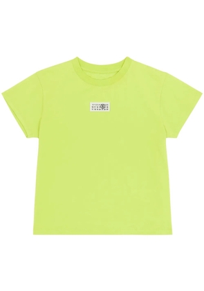 MM6 Maison Margiela number-motif cotton T-shirt - Green