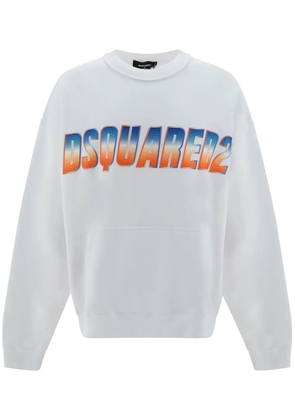 DSQUARED2 logo-print sweatshirt - White