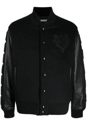 Undercover patch-detail buttoned bomber jacket - Black