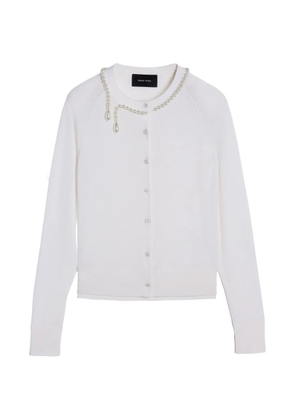 Simone Rocha pearl-embellished cardigan - White