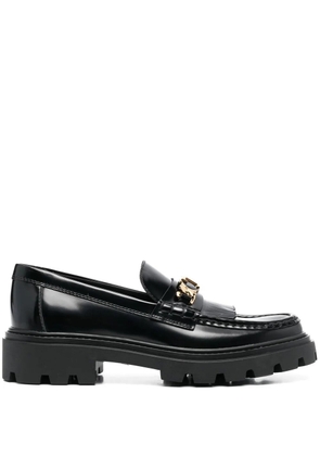 Tod's Fringed leather loafers - Black