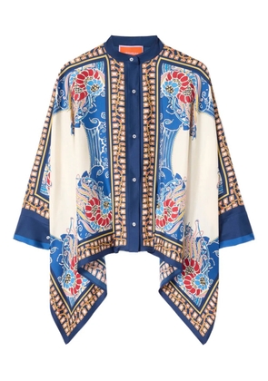 La DoubleJ Foulard floral-print shirt - Blue