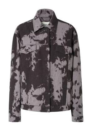 FENDI ff motif flap pocket jacket - Grey