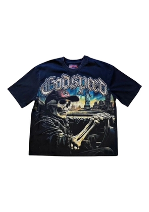 GODSPEED Sightseeing graphic-print T-shirt - Black