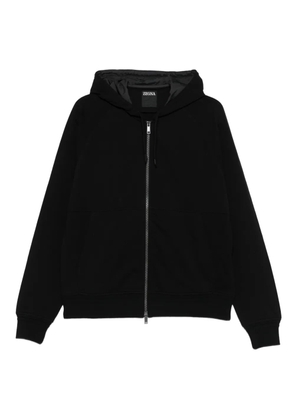 Zegna zip-up hoodie - Black