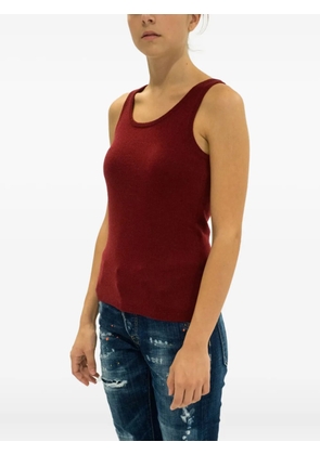 LA ROSE knitted tank top - Red