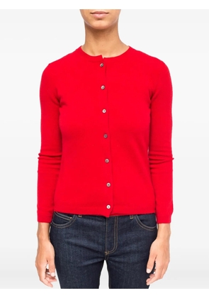 LA ROSE buttoned cashmere cardigan - Red