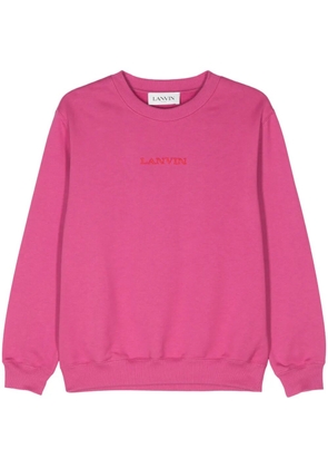 Lanvin logo-embroidered sweatshirt - Pink