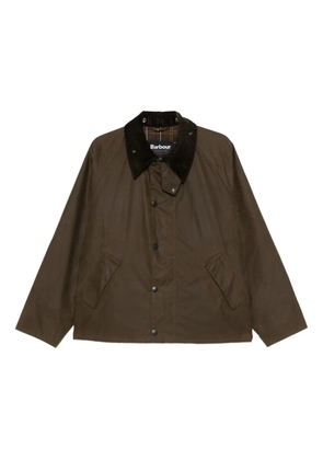 Barbour corduroy-collar jacket - Brown