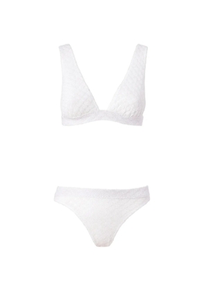 Missoni textured bikini set - White