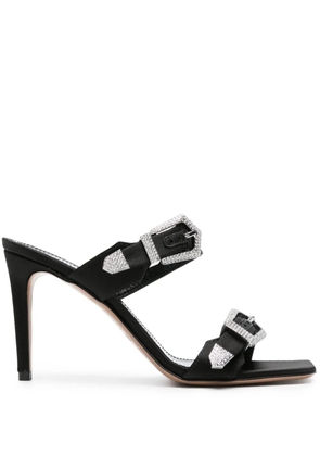 Paris Texas 95mm Ursula satin sandals - Black