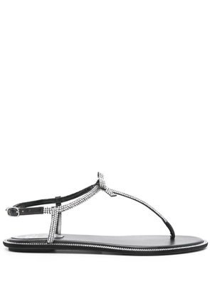 René Caovilla Diana crystal-embellished sandals - Black