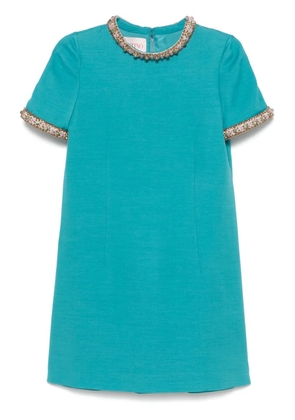 Valentino Garavani crystal-embellished dress - Blue