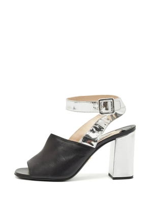 Prada Pre-Owned ankle-strap block-heel sandals - Black