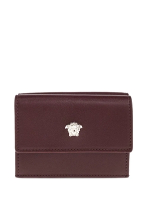 Versace medusa-head leather wallet - Red