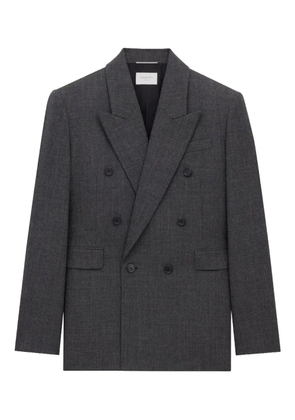 Saint Laurent double-breasted wool blazer - Black