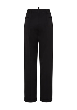DSQUARED2 high-rise straight-leg trousers - Black