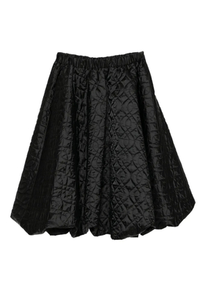Noir Kei Ninomiya twill quilted skirt - Black