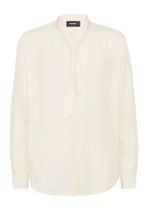 DSQUARED2 silk-satin shirt - Neutrals