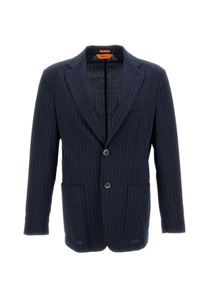 Barena pinstripe patch pocket jacket - Blue