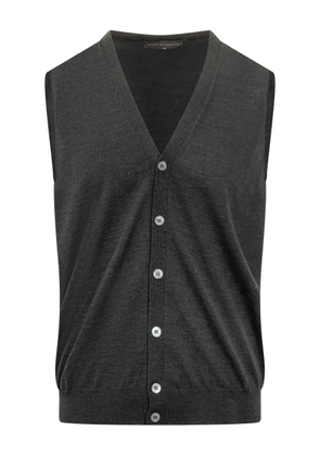 Filippo De Laurentiis buttoned wool gilet - Grey