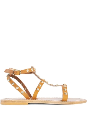K. Jacques Arelatepyr studded sandals - Brown