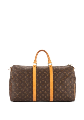 Louis Vuitton Pre-Owned 50 Keepall monogram top-handle duffle bag - Brown