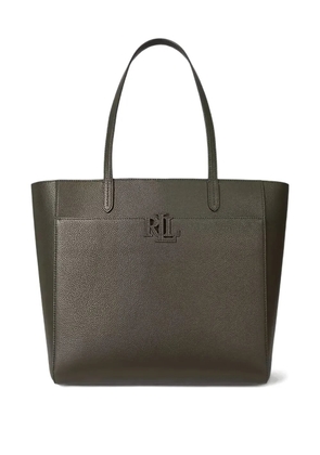 Lauren Ralph Lauren large Cameryn logo-embossed tote bag - Green