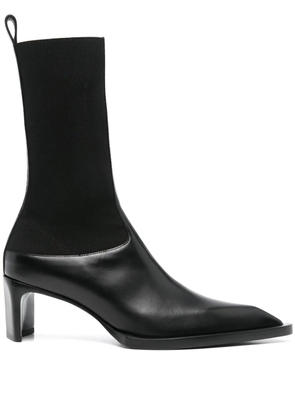 Jil Sander 60mm leather Chelsea ankle boots - Black