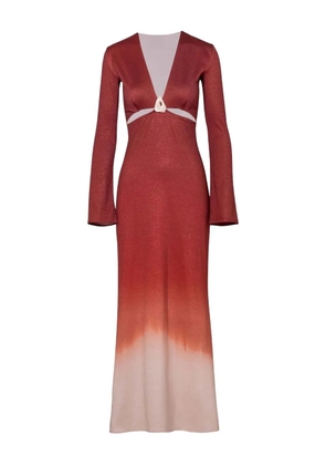 Baobab Manola bell-sleeve ombré maxi dress - Red