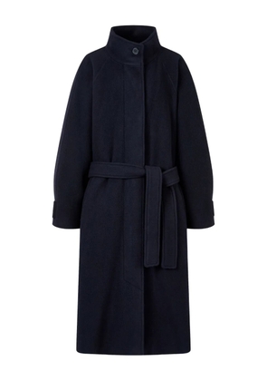 TOMBOY high-collar belted coat - Blue